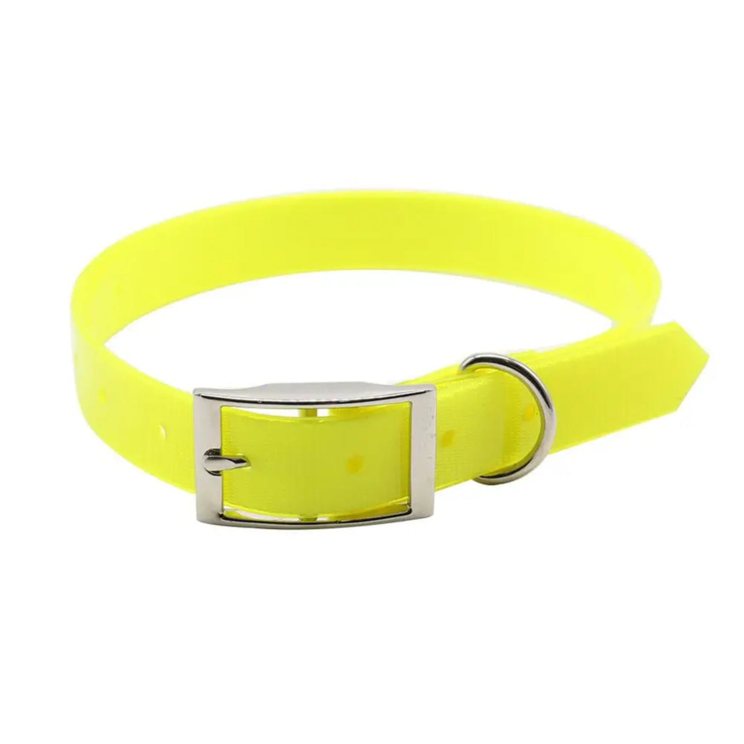 Collier pour chien imperméable en TPU et nylon, anti-odeur et facile à nettoyer, disponible en 7 couleurs