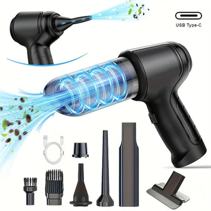 Aspirateur sans fil super puissant avec charge USB. Léger, 7 accessoires inclus, idéal pour sols durs, tapis et poils d’animaux. Rangement facile. Aspirateur domestique polyvalent.