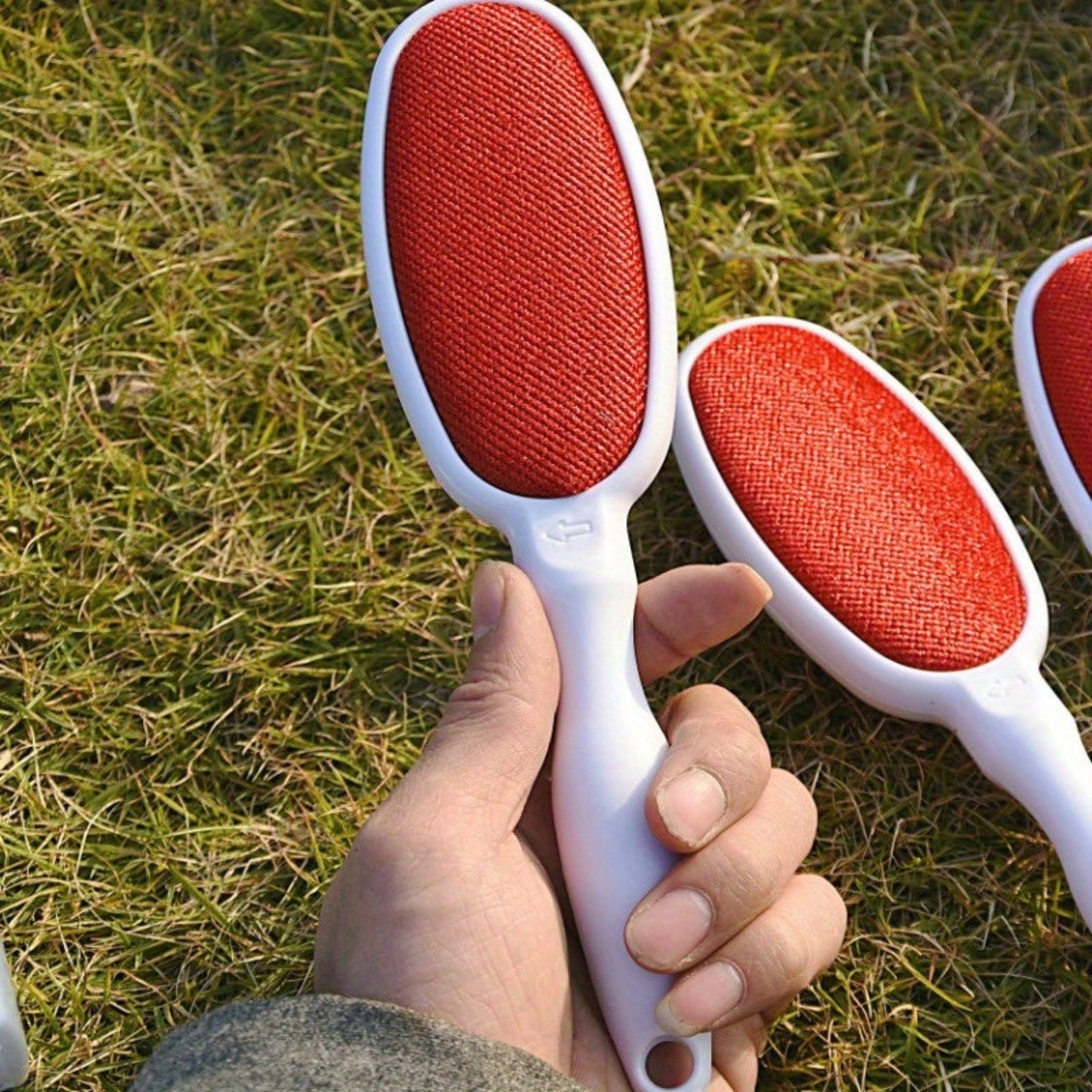 Brosse réutilisable double‑face pour poils d’animaux. Rouleau portable sans électricité, idéal pour vêtements, meubles et nettoyage des poils de chiens et chats