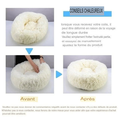 Nid douillet pour chien & chat – Maison moelleuse, chaude et confortable - Le Panier du Chien