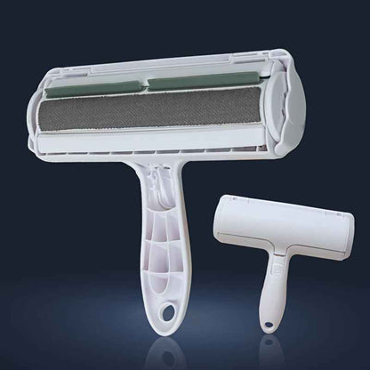 Rouleau de retrait des poils d’animaux, portable et réutilisable. Élimine les poils de chats et chiens sur canapés, tapis, literie et vêtements. Facile à nettoyer