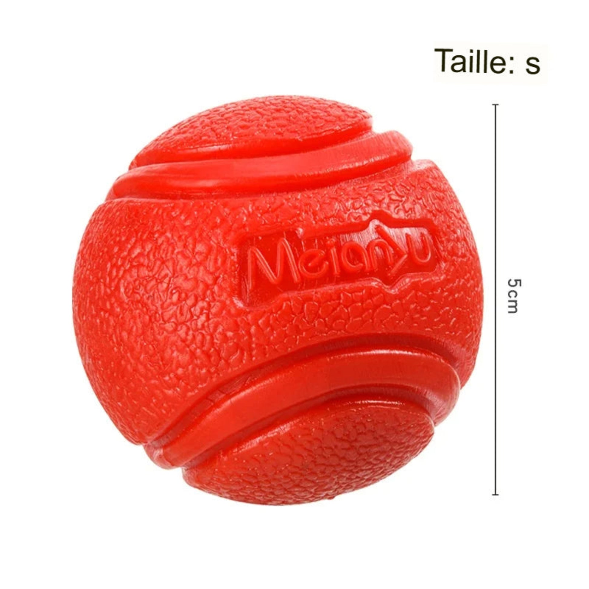 Balle rouge pour chien – Jouet résistant, stimulant et plein de complicité - Le Panier du Chien