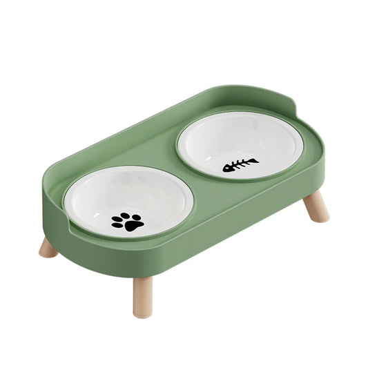 Double bol coloré pour chien et chat – Inox durable, eau & nourriture - Le Panier du Chien