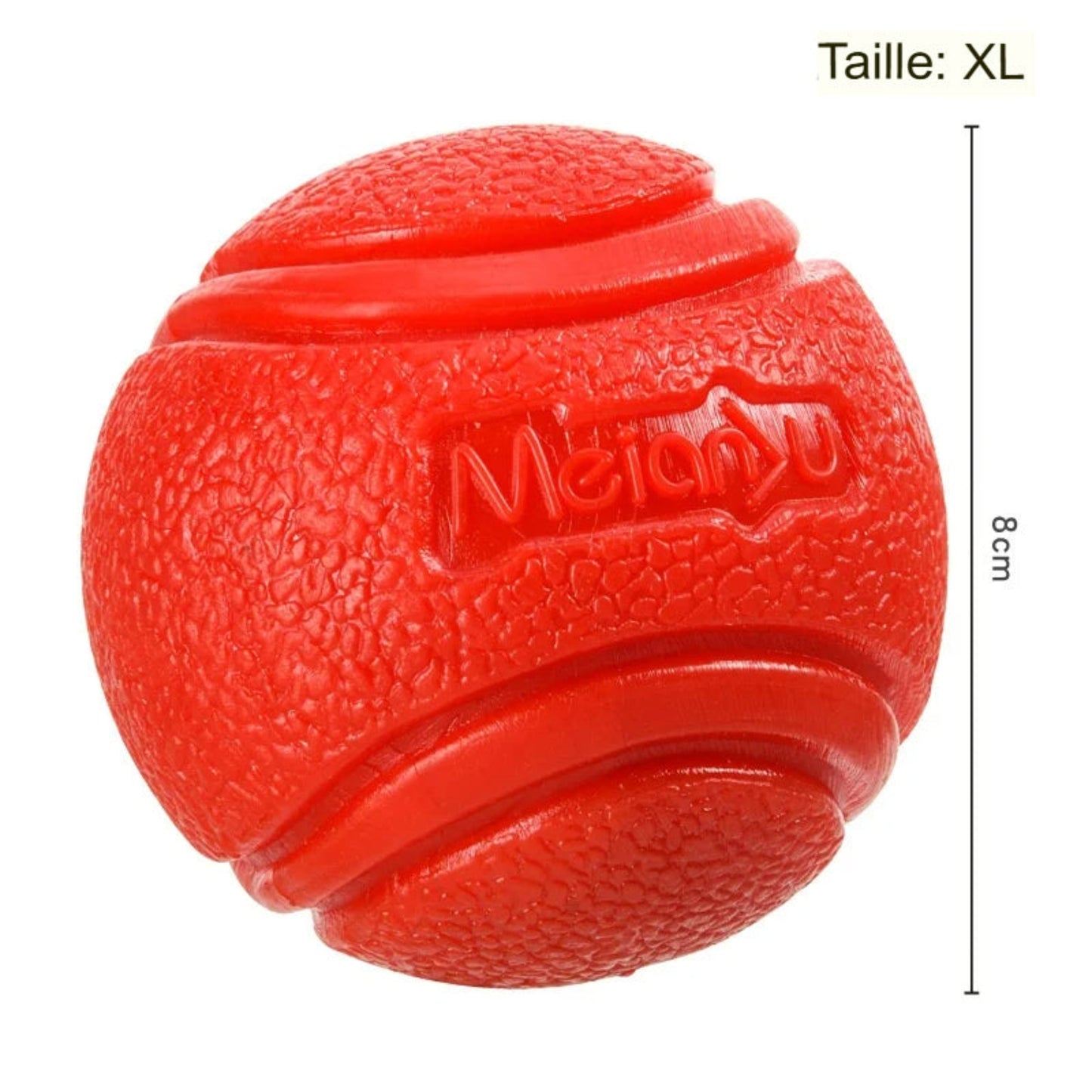 Balle rouge pour chien – Jouet résistant, stimulant et plein de complicité - Le Panier du Chien