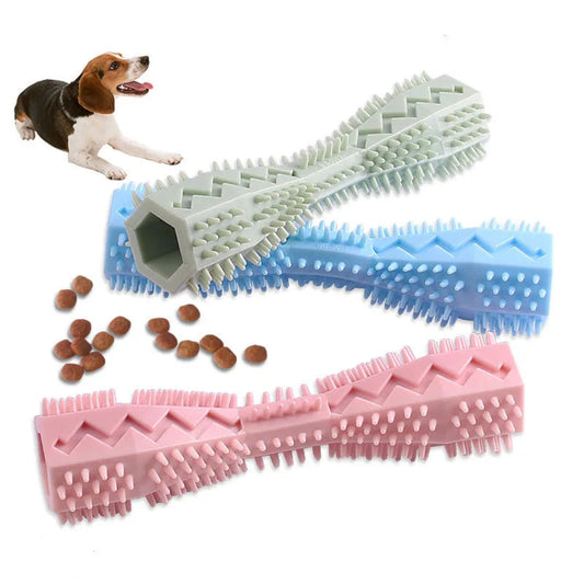 brosse à dents pour chien jouet à mâcher en caoutchouc souple