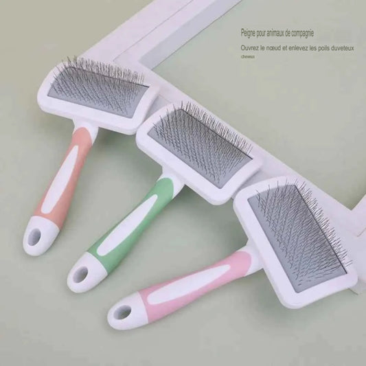 brosse toilettage poils longs chien chat peigne acier inoxydable