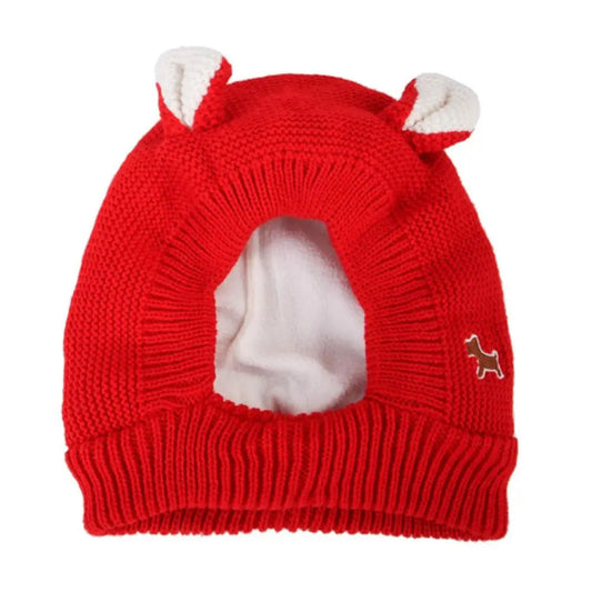 Cache-oreilles anti-bruit tricoté pour chien moyen ou grand