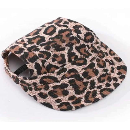 chapeau de baseball pour petit chien avec trous pour oreilles et sangle réglable