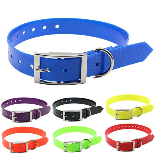 Collier pour chien imperméable en TPU et nylon, anti-odeur et facile à nettoyer, disponible en 7 couleurs