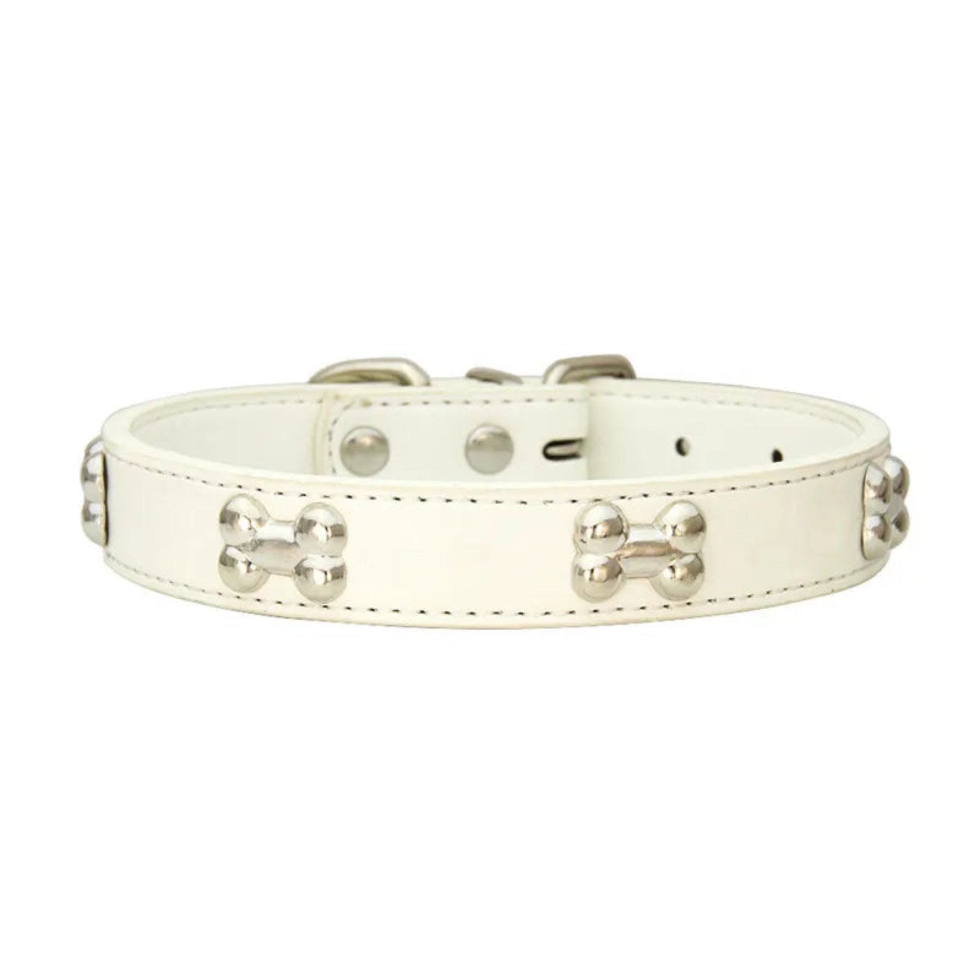 Collier en cuir durable pour chien et chiot, réglable et confortable, adapté aux petits et grands chiens