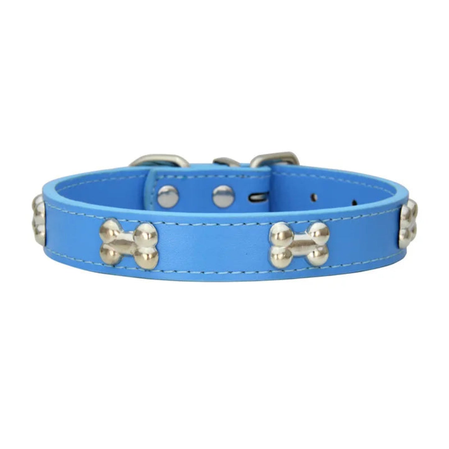 Collier en cuir durable pour chien et chiot, réglable et confortable, adapté aux petits et grands chiens