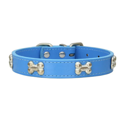 Collier en cuir durable pour chien et chiot, réglable et confortable, adapté aux petits et grands chiens