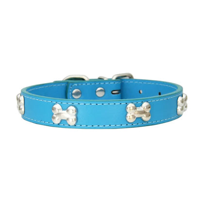 Collier en cuir durable pour chien et chiot, réglable et confortable, adapté aux petits et grands chiens