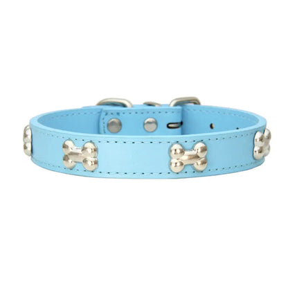 Collier en cuir durable pour chien et chiot, réglable et confortable, adapté aux petits et grands chiens
