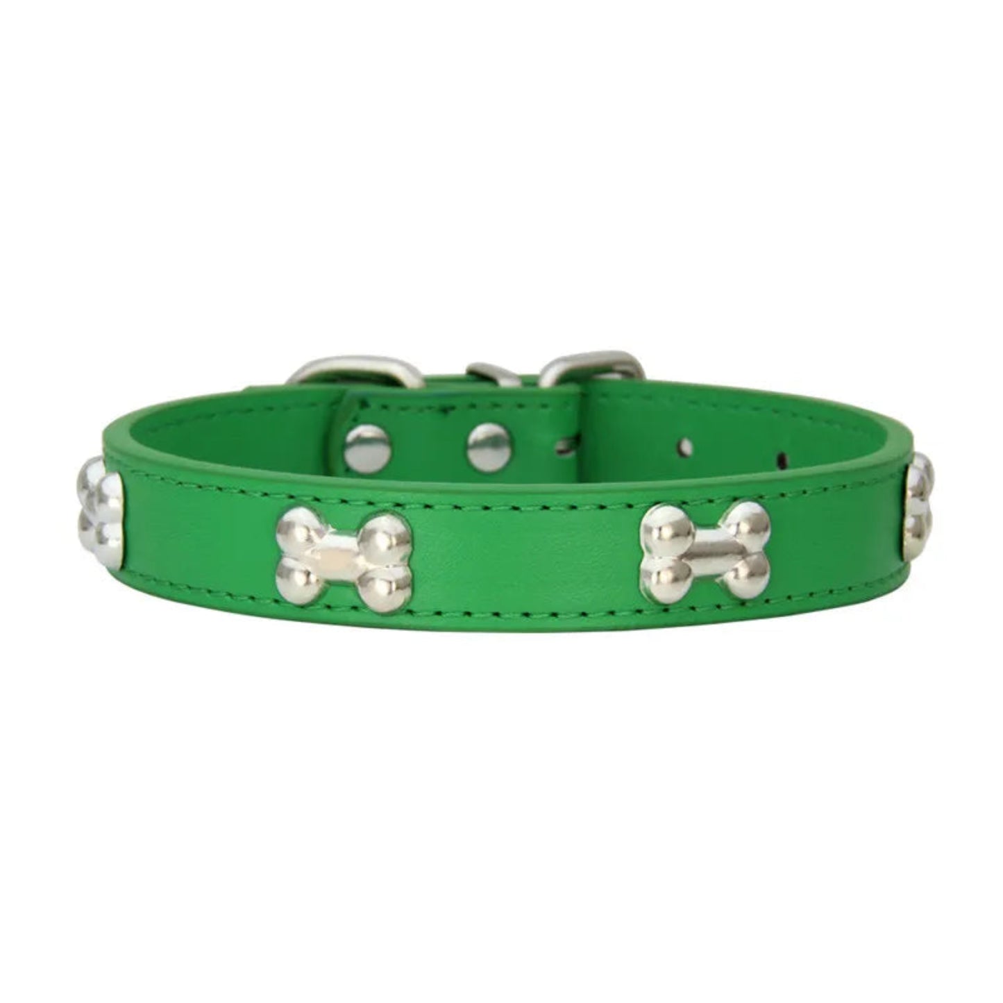 Collier en cuir durable pour chien et chiot, réglable et confortable, adapté aux petits et grands chiens