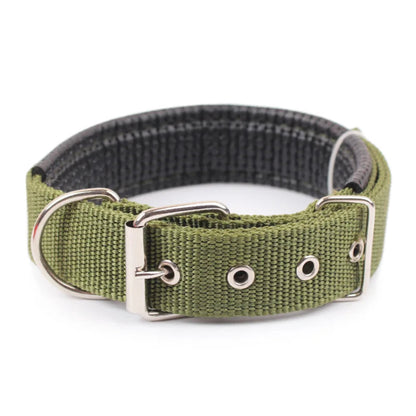 Collier en nylon solide et réglable pour chien, durable et confortable pour toutes tailles de chiens