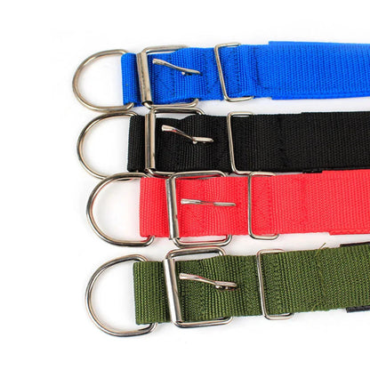 Collier en nylon solide et réglable pour chien, durable et confortable pour toutes tailles de chiens
