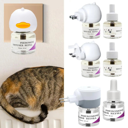 Diffuseur de phéromones apaisantes pour chat anti-stress longue durée