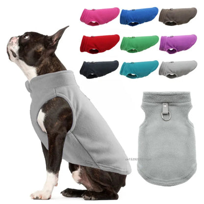 Vêtements chauds d’hiver pour chiens et chats – Gilet avec anneau en D pour Chihuahua, Bouledogue français et petits animaux - Le Panier du Chien