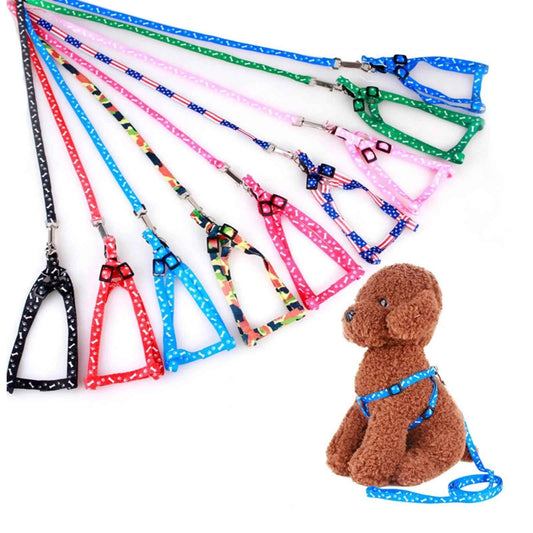Laisse pour petit chien bon marché, laisse pour chiots, ensemble de laisse et harnais pour animaux de compagnie, ensemble de cordes en plomb mignonnes, laisse pour chaton, décoration de choses pour animaux de compagnie