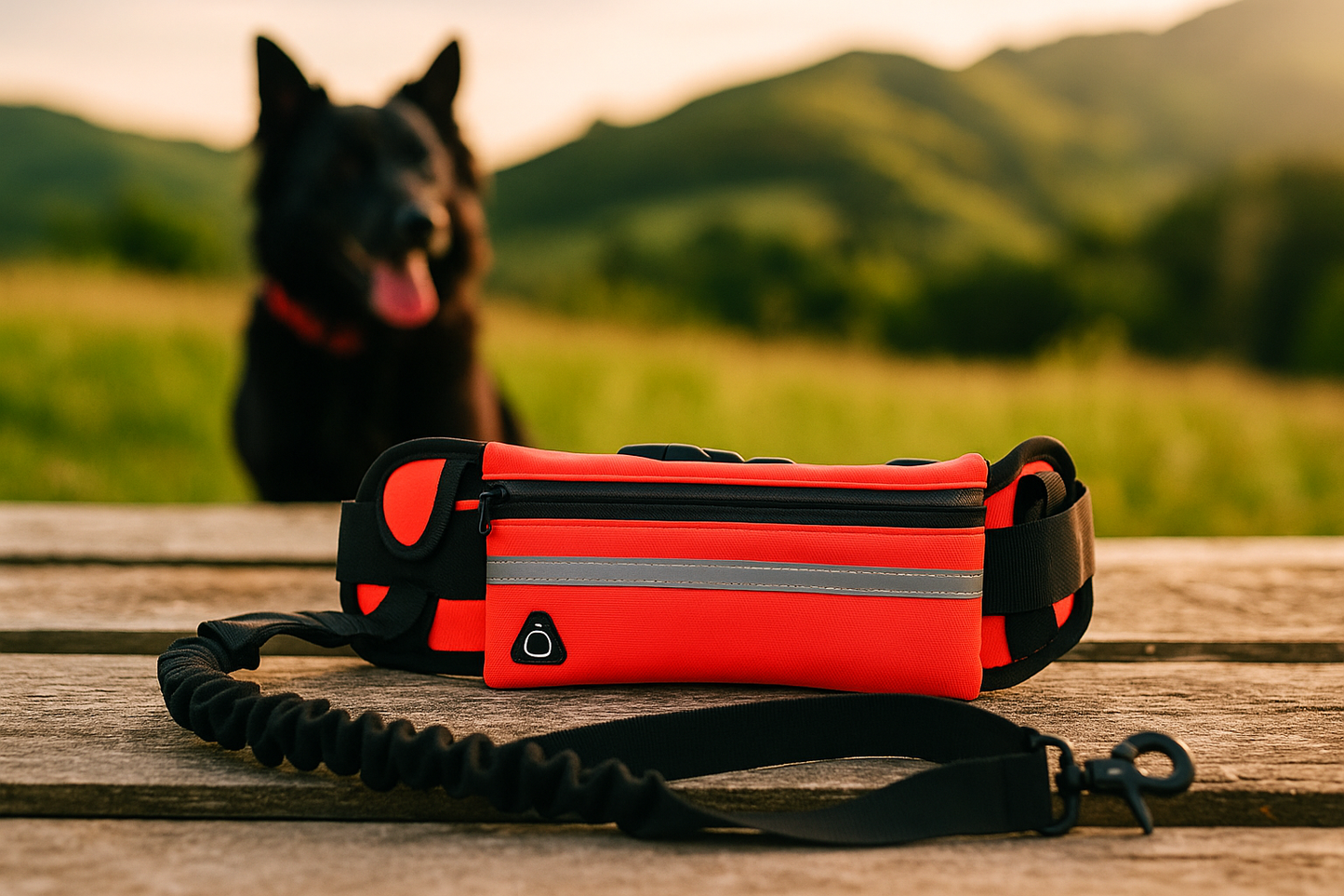 Laisse mains libres pour chien – Laisse de course et jogging réglable