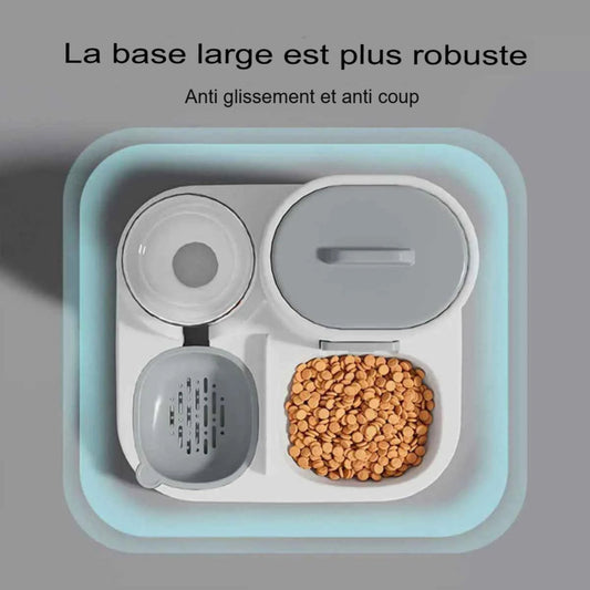 mangeoire double usage chien chat distributeur nourriture eau