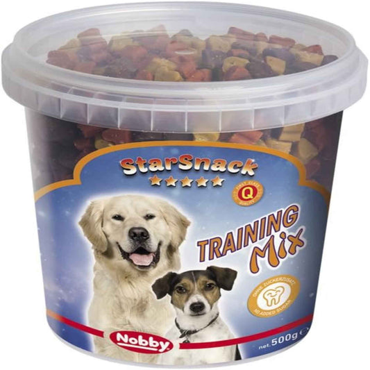 Nobby Snack Chien Training Mix 500 g – Friandises d’entraînement sans sucre | Seau de 500 g pour chiens
