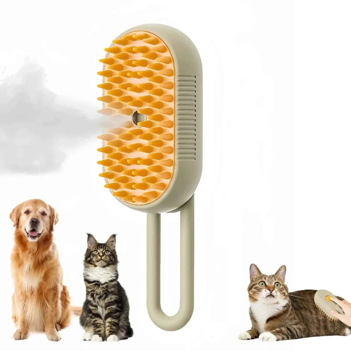 Peigne de toilettage en Spray pour animaux de compagnie amélioré, épilation flottante à la vapeur, brosse de nettoyage, style pour chiens et chats, accessoires