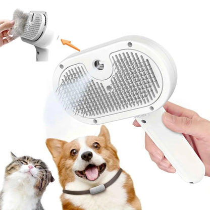 Peigne de toilettage en Spray pour animaux de compagnie amélioré, épilation flottante à la vapeur, brosse de nettoyage, style pour chiens et chats, accessoires