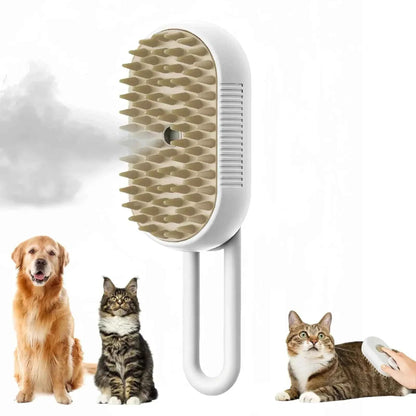Peigne de toilettage en Spray pour animaux de compagnie amélioré, épilation flottante à la vapeur, brosse de nettoyage, style pour chiens et chats, accessoires
