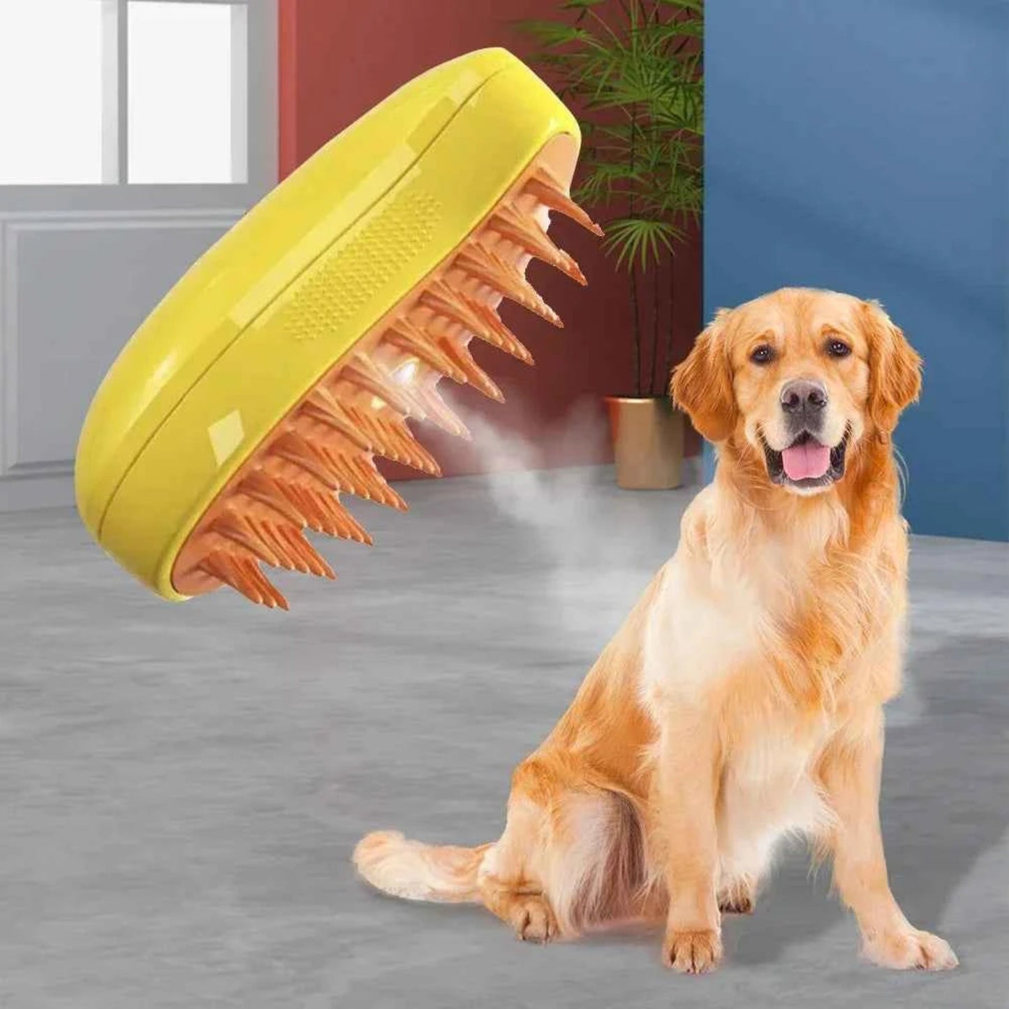 Peigne de toilettage en Spray pour animaux de compagnie amélioré, épilation flottante à la vapeur, brosse de nettoyage, style pour chiens et chats, accessoires