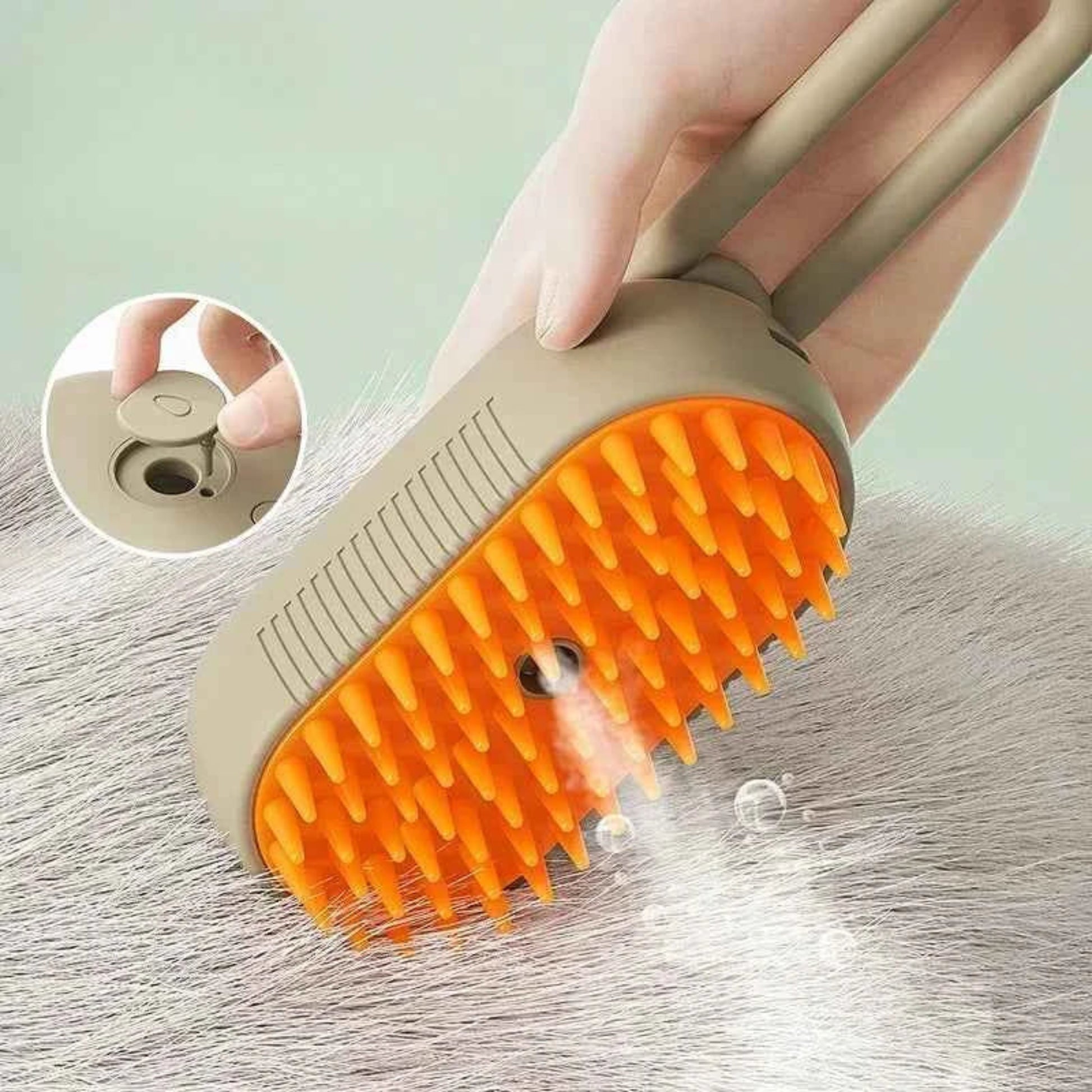 Peigne de toilettage en Spray pour animaux de compagnie amélioré, épilation flottante à la vapeur, brosse de nettoyage, style pour chiens et chats, accessoires