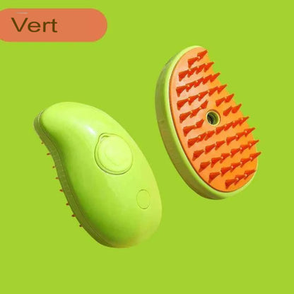 Peigne de toilettage en spray pour chiens et chats – Brosse vapeur anti-poils volants, anti-frisottis et antistatique