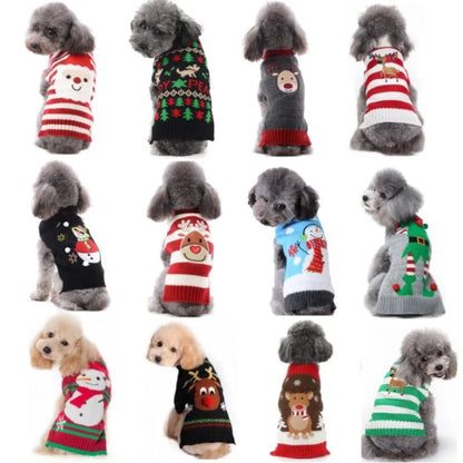 Pull de Noël chaud pour chiens – Manteau tricoté pour petits, moyens et grands chiens - 1 ACHETE=1 GRATUIT - Le Panier du Chien