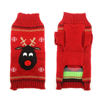 Pull de Noël chaud pour chiens – Manteau tricoté pour petits, moyens et grands chiens - 1 ACHETE=1 GRATUIT - Le Panier du Chien