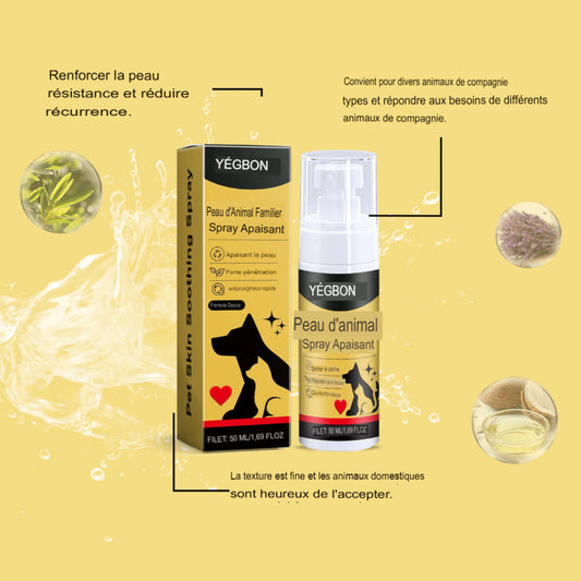 Spray apaisant  50ml pour chiens et chats, soin peau anti-démangeaisons